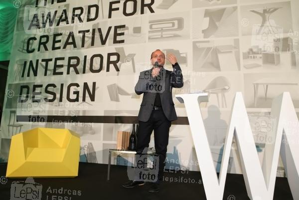 27.09.2014 |  Kursalon Wien |  Design-Preis-Verleihung der Neuen Wiener Werkst&auml;tte | PR Robin Consult<br>Im Bild:<br> Harry Gatterer
