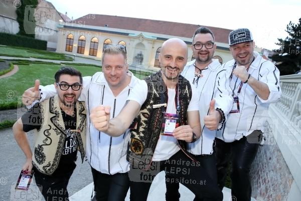 14.05.2015 |  Unteres Belvedere |  Side-Event im Rahmen d. EUROVISION SONG CONTEST 2015 in WIEN<br>im Bild:<br> Voltaj -f. Rum&auml;nien