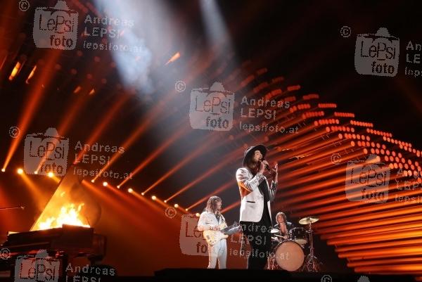22.05.2015 |  Wiener Stadthalle |  veranstaltet v. EBU, ORF u. Stadt Wien<br>im Bild:<br> The Makemakes, I Am Yours, &Ouml;sterreich -a. d. Eurovision Song Contest-B&uuml;hne