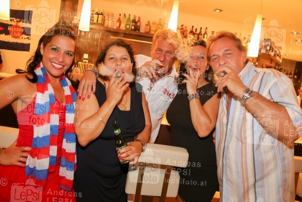 FIESTA DE CUBA 25.07.2015 | Der Reisinger/Neufeld-Leitha | eine Kubanische Nacht am Neufelder See<br>im Bild:<br> Alexander Klement u. Herbert Frei -Die 3 -in kubanischer Gesellschaft