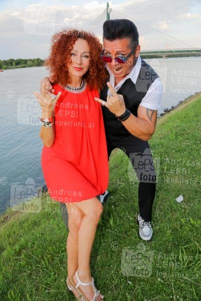 Rockn Roll 50s Beach Party 05.07.2017 | Marina Restaurant | 50s FEELIN and SWINGIN‘ at night<br>im Bild:<br> Christina MAUSI Lugner, Pete Art