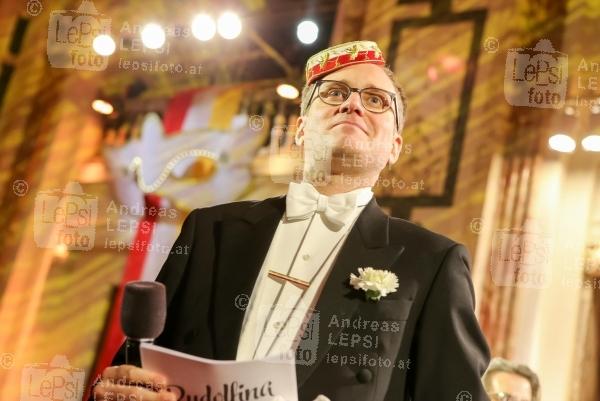 12.02.2018 |  Wiener Hofburg |  der größte Maskenball der Stadt<br>im Bild:<br> Oliver Hödl -der neue Ballvater der Rudolfina