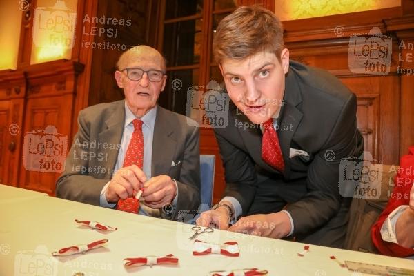 160 Jahre M.Maurer 25.01.2024 | Palais Niederösterreich | Das Wiener Traditionsunternehmen M.Maurer feiert Jubiläum<br>im Bild:<br> Konrad Maurer -M.Maurer, Albert Maurer -M.Maurer,