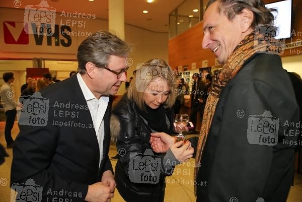 15.01.2014 |  Urania Kino |  Film Premiere -filmladen <br>im Bild:<br> Alexander Wrabetz, Marion Benda, Christian Rainer