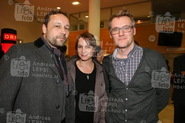 15.01.2014 |  Urania Kino |  Film Premiere -filmladen <br>im Bild:<br> Patrick Pulsinger - Musik Gerald Votava, Miriam Unger