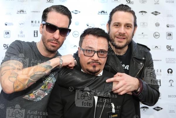 Come Together d. Universal-Künstler zum Amadeus 2014 06.05.2014 | Glacis Beisl | veranstaltet v. Universal Music Austria<br>im Bild:<br>The BossHoss, Peter Draxl -Universal Music