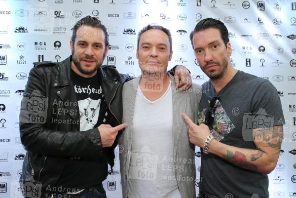 Come Together d. Universal-Künstler zum Amadeus 2014 06.05.2014 | Glacis Beisl | veranstaltet v. Universal Music Austria<br>im Bild:<br>The BossHoss, Hannes Eder -Universal Music