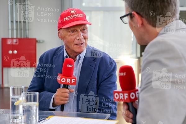 12.06.2014 |  MetaStadt |  veranstaltet von Mercedes-Benz &Ouml;sterreich | PR - Robin Consult.at <br>Im Bild:<br> Niki Lauda, ORF Sport