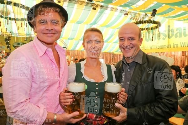 Wiener Wiesn 2014 – 5.Tag 25.09.2014 | Wiener Prater/Kaiserwiese | Oktoberfest in Wien<br>Im Bild:<br> Sascha Wussow, Andy Lee Lang -Wiener Wirtn-Tag