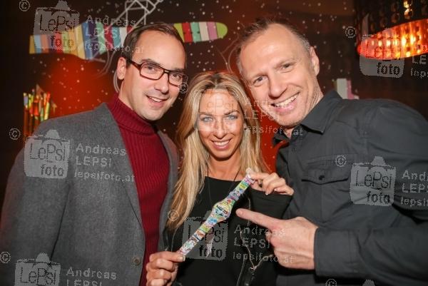 11.12.2014 |  Chaya Fuera |  der Star-DJ in Wien | PR Robin Consult  <br>im Bild:<br> Carsten Zimmermann, Yvonne Rueff, Alex List