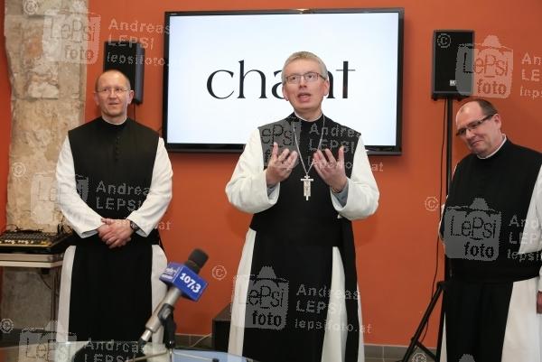 CHANT FOR PEACE - Heiligenkreuzer Mönche singen mit Timna Brauer 26.02.2015 | Stift Heiligenkreuz | CD-Präsentation v. Universal Music<br>im Bild:<br> Abt Maximilian Heim