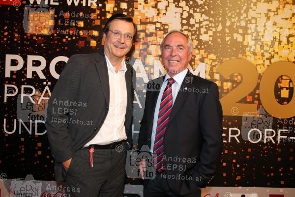 ORF GET-TOGETHER 15.09.2015 | ORF Zentrum | anlässlich d. Programmpräsentation 2016<br>im Bild:<br> Hans Mahr, Karl Schranz