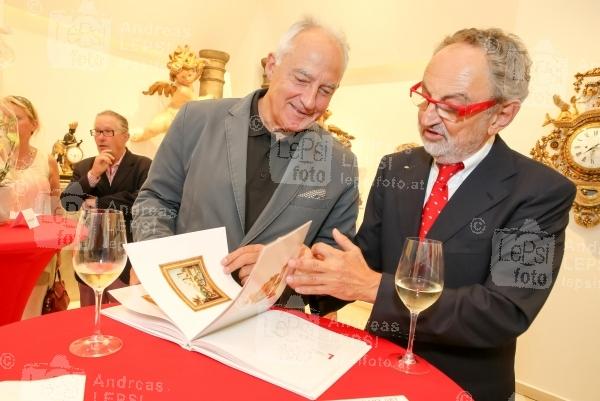 WAHRE WERTE 17.09.2015 |   Lilly‘s Art exclusive antiques |  Antikuhren-Vernissage  mit Opernstar Natalia Ushakova | PR Robin Consult<br>im Bild:<br> Rudi Semrad, Kristian Scheed