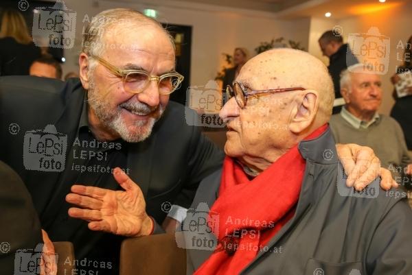 IRONIMUS - Das Wunder Östereich 21.10.2015 | Novomatic Forum | Karikaturen aus 60 Jahren<br>im Bild:<br> Peter Rabl, Gustav Peichl -Ironimus,