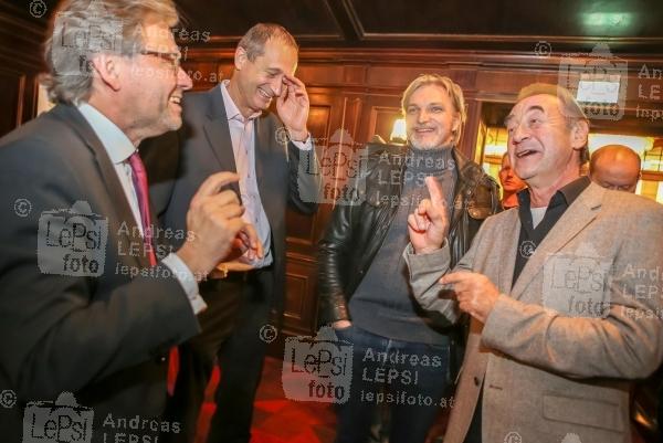 10 Jahre - SOKO DONAU 20.11.2015 |  Metro Kinokulturhaus |  Präsentation zur neuen Staffel | PR Release <br>im Bild:<br> Alexander Wrabetz -ORF, StR Andreas Mailath-Pokorny, Stefan Jürgens, Dietrich Siegl