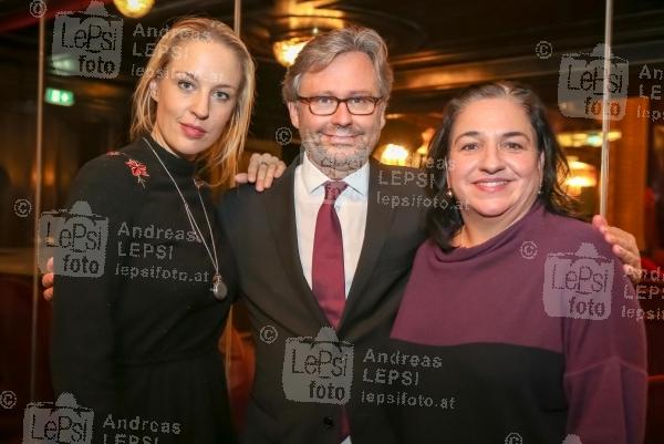 10 Jahre - SOKO DONAU 20.11.2015 |  Metro Kinokulturhaus |  Präsentation zur neuen Staffel | PR Release <br>im Bild:<br> Lilian Klebow, Alexander Wrabetz -ORF, Maria Happel