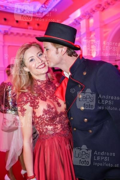7. Wiener TECHNOBALL 27.02.2016 |  Kursalon Hübner |  für Liebhaber elektronischer Musik<br>im Bild:<br> Bernadette u. Niki Helletzgruber -Ball Organisatoren