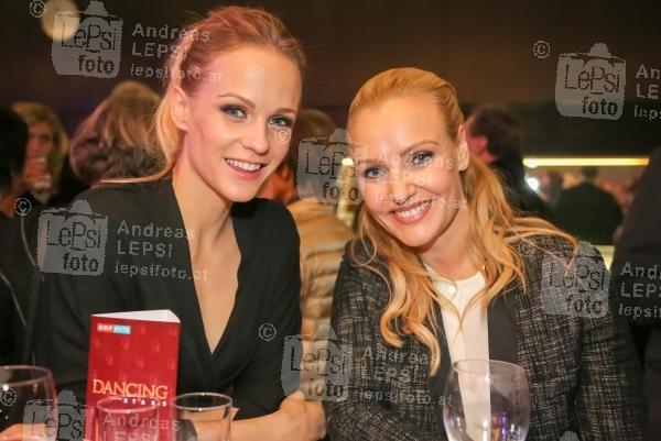 11.03.2016 |  ORF Zentrum |  ORF, TV-Show<br>im Bild:<br> Miriam Weichselbraun, Verena Scheitz -After Show