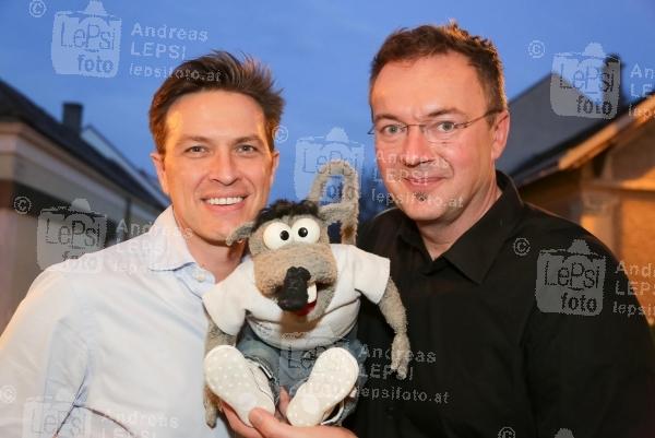 ROBERT STEINER u. ROLF RÜDIGER 04.04.2016 |  Deutsch-Wagram |  die beiden Radio Wien-Stars für unsere Kleinen u. Großen <br>im Bild:<br> Robert Steiner, Puppen-Designer u. Puppen-Spieler Stefan Gaugusch -Kasperl & Co