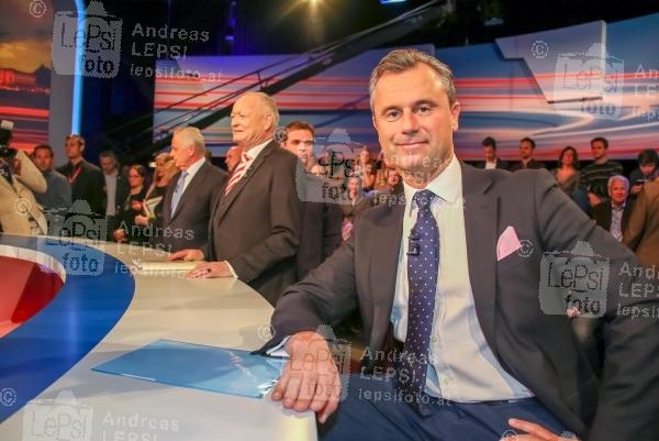 21.04.2016 |   ORF Zentrum |  Kandidaten zur Bundespr&auml;sidentschaftswahl 2016 in &Ouml;sterreich<br>im Bild:<br> Norbert Hofer -im Studio