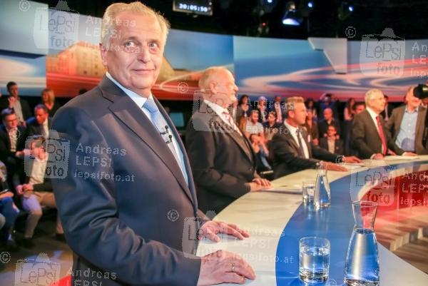 21.04.2016 |   ORF Zentrum |  Kandidaten zur Bundespr&auml;sidentschaftswahl 2016 in &Ouml;sterreich<br>im Bild:<br> Rudolf Hundstorfer &ndash;SP&Ouml; -im Studio