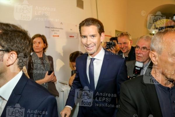 NR.WAHL 2017 - Österreich wählt den Nationalrat 15.10.2017 |  Wiener Hofburg | Nationalratswahl 2017 in Österreich<br>im Bild:<br>Sebastian Kurz -Spitzenkanditat Liste Kurz / ÖVP