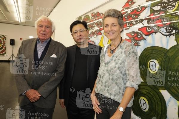 07.11.2018 |  Bank Austria Kunstforum |  Kulturgipfel im Bank Austria Kunstforum<br>im Bild:<br> Ioan Holender -mit Gattin Angelika, Thean Chie Chan,