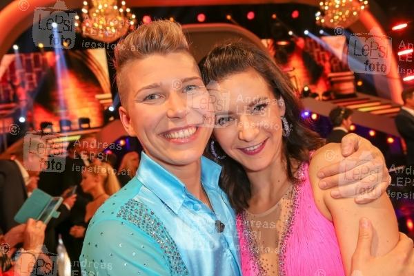 22.03.2019 |  ORF Zentrum |  ORF, TV-Show<br>im Bild:<br> Virginia Ernst – Alexandra Scheriau -Promi und Profi