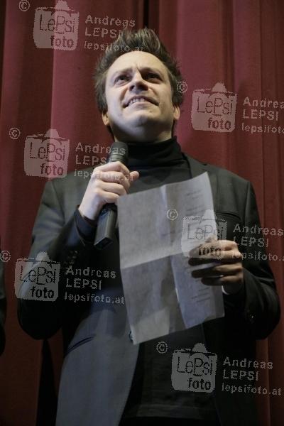 7500 – Horror des modernen Terrorismus 08.01.2020 |  Haydnkino Wien |  Oscar-nominierte Österreich Premiere<br>im Bild:<br> Patrick Vollrath -Regie, -a d Bühne,