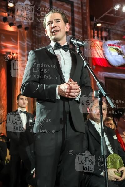 24.02.2020 |  Wiener Hofburg |  der größte Maskenball der Stadt<br>im Bild:<br> BK Sebastian Kurz -Eröffnung i Festsaal