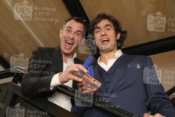 22.03.2022 |  Globe Wien |  Verleihungs-Gala<br>im Bild:<br> Christoph u. Lollo, -Sonderpreis,