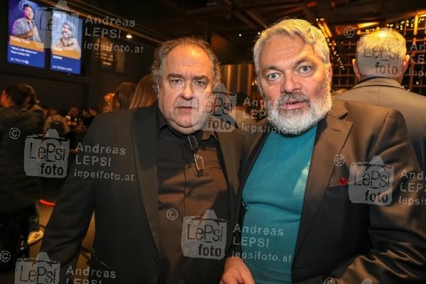Österreichischer Kabarettpreis – 2025 24.11.2025 | Globe Wien | Verleihungs-Gala<br>im Bild:<br> Bernhard Murg, Werner Brix,